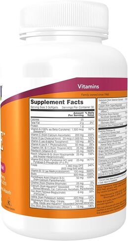 NOW Supplements، فيتامينات متعددة للسيدات مع زهرة الربيع المسائية والتوت البري والشاي الأخضر وسيليكا ذيل الحصان ومرافق الإنزيم Q10، 180 كبسولة هلامية in Saudi Arabia