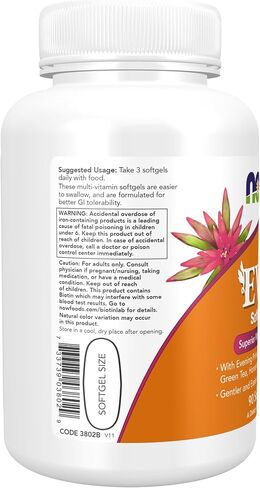 NOW Supplements، فيتامينات متعددة للسيدات مع زهرة الربيع المسائية والتوت البري والشاي الأخضر وسيليكا ذيل الحصان ومرافق الإنزيم Q10، 180 كبسولة هلامية in Saudi Arabia