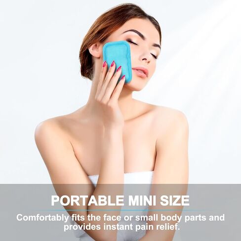 Reusable Small Ice Packs - Hot & Cold Mini Gel Cold Packs for Injuries, Sinus Relief, Tired Eyes, Headaches, First Aid, Pain Relief, Wisdom Teeth, Face - 6 Packs in Saudi Arabia