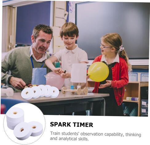 Blank Paper Tape 5Pcs Timer Electromagnetic Dotting Tapes Timer Teaching Equipment Experiment Tapes Physics Teaching Material in Saudi Arabia
