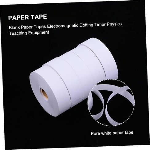 Blank Paper Tape 5Pcs Timer Electromagnetic Dotting Tapes Timer Teaching Equipment Experiment Tapes Physics Teaching Material in Saudi Arabia