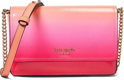 محفظة Kate Spade New York Morgan Ombre Saffiano من الجلد بسلسلة قلابة، كرة البطيخ متعددة الألوان in Kuwait