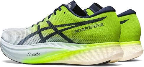 ASICS Unisex METASPEED Edge+ Running Shoes, 9.5, Sky/Hazard Green in Saudi Arabia
