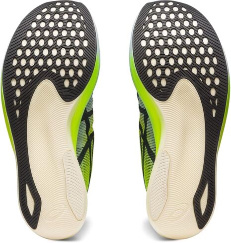ASICS Unisex METASPEED Edge+ Running Shoes, 9.5, Sky/Hazard Green in Saudi Arabia