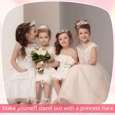 Hicarer 12 Pcs Tiaras for Girls Crystal Tiara Princess Crown for Kids Wedding Birthday(Cute) in Saudi Arabia