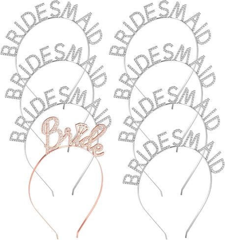 8 قطع حجر الراين العروس عقال العروس تيارا العازبة حزب 1 العروس خوذة 7 العروسة إكسسوارات الشعر لحفل الزفاف دش in Kuwait