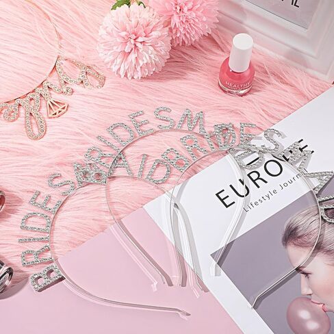 8 قطع حجر الراين العروس عقال العروس تيارا العازبة حزب 1 العروس خوذة 7 العروسة إكسسوارات الشعر لحفل الزفاف دش in Kuwait