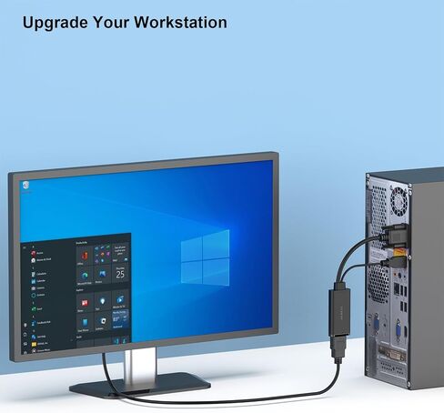 محول BENFEI VGA إلى HDMI، محول 1080P مع صوت من الكمبيوتر/الكمبيوتر المحمول مصدر VGA إلى تلفزيون/شاشة HDMI in Kuwait