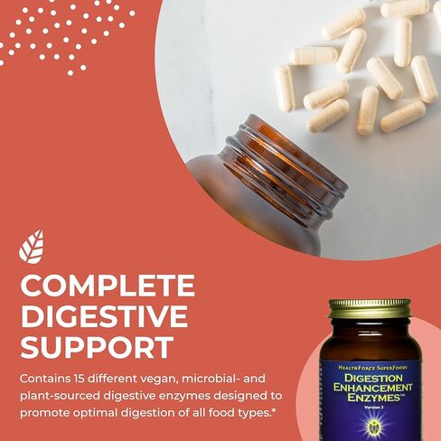 HEALTHFORCE SUPERFOODS إنزيمات تعزيز الهضم - 120 كبسولة نباتية in Kuwait