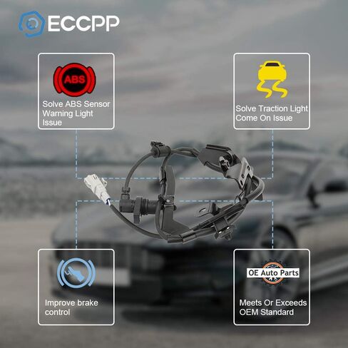 ECCPP Left Front ABS Wheel Speed Sensor ABS Sensor fit for 1996 1997 1997 1998 1999 2000 2001 2002 for Toyota 4Runner 1997-2004 for Toyota Tacoma Set of 1 in Saudi Arabia