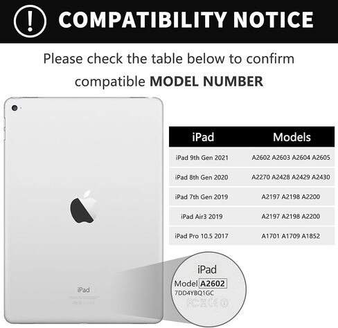 KBCASE Keyboard Case for iPad 9th/8th/7th Generation, Light Blue in Kuwait