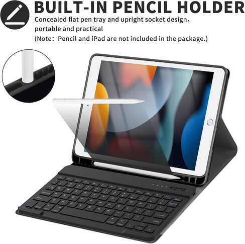 KBCASE Keyboard Case for iPad 9th/8th/7th Generation, Light Blue in Kuwait