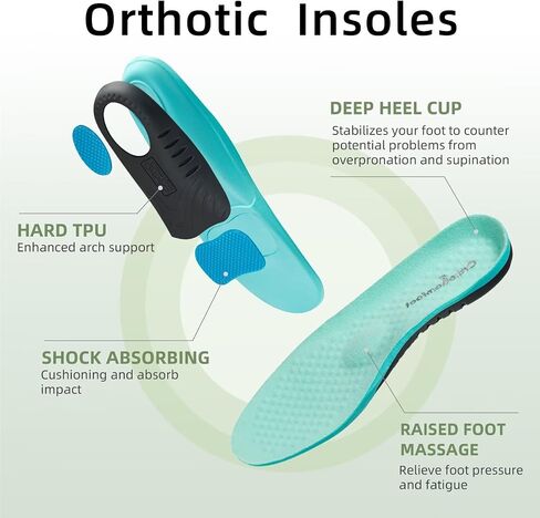 OrthoComfoot Women's Orthopedic Slip On Loafers: Comfortable Orthotic Walking Shoes with Arch Support for Plantar Fasciitis, Canvas Thick Sole Loafers for Foot and Heel Pain Relief in Saudi Arabia