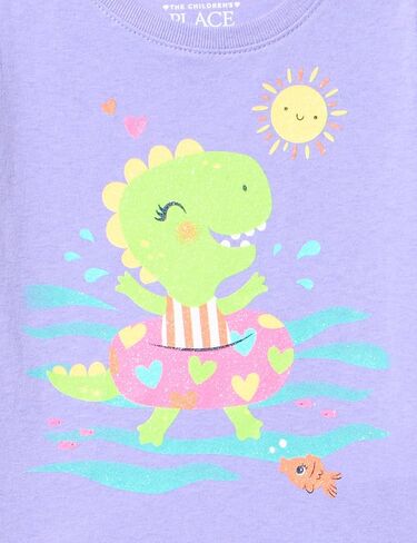 The Children's Place Toddler Girls 4-Pack Short Sleeve Graphic T-Shirt in Saudi Arabia