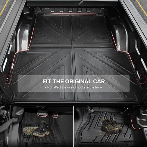 Bed Mat Compatible with 2019-2024 Jeep Gladiator JT 5FT, All Weather Truck Bed Mat TPE Pickup Bed Liner for 2023 2024 Jeep Gladiator Accessories in Saudi Arabia