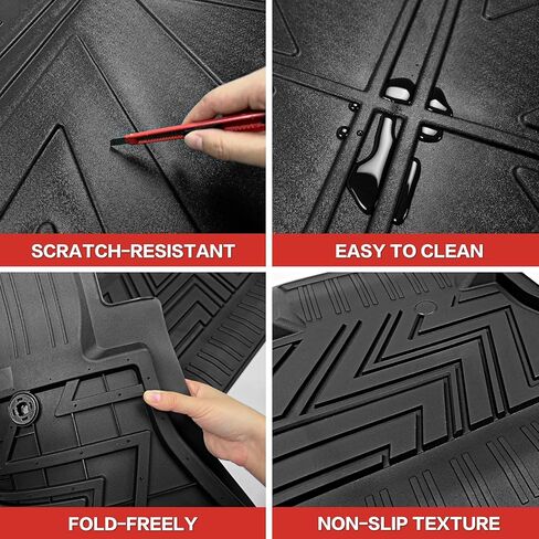 Bed Mat Compatible with 2019-2024 Jeep Gladiator JT 5FT, All Weather Truck Bed Mat TPE Pickup Bed Liner for 2023 2024 Jeep Gladiator Accessories in Saudi Arabia