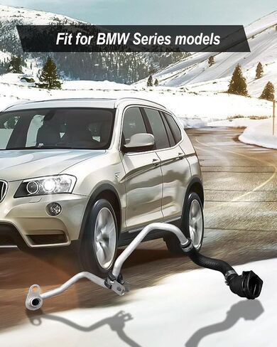 خرطوم خط إرجاع سائل التبريد الشاحن التربيني مناسب لسيارات BMW 330i 330i GT/330i xDrive X3 530e 530i 430i 430i Gran Coupe 230i، استبدال أنبوب إرجاع سائل التبريد 11537643226 in Saudi Arabia