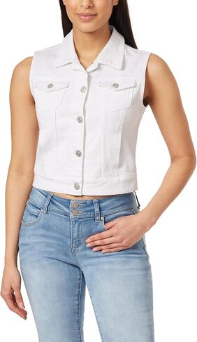 سترة WallFlower النسائية Dreamer Denim Vest Insta Stretch للصغار in Saudi Arabia