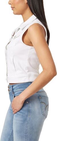 سترة WallFlower النسائية Dreamer Denim Vest Insta Stretch للصغار in Saudi Arabia