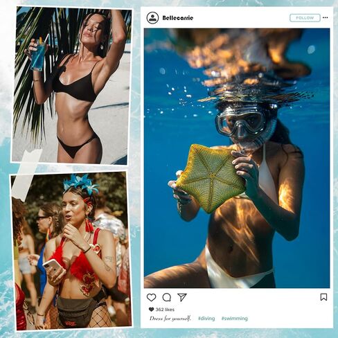 Bellecarrie Strappy Thong بيكيني سفلي منتصف الارتفاع ملابس السباحة قيعان عالية قطع صفيق ثوب السباحة القاع in Saudi Arabia