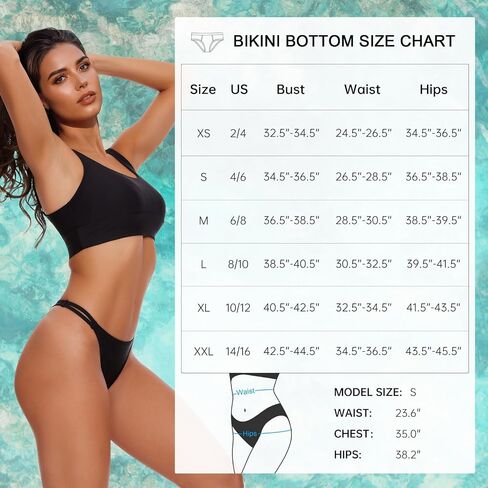 Bellecarrie Strappy Thong بيكيني سفلي منتصف الارتفاع ملابس السباحة قيعان عالية قطع صفيق ثوب السباحة القاع in Saudi Arabia