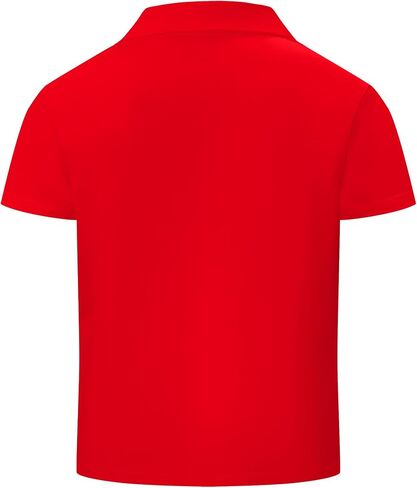 Boys Printed Polo Shirt Short Sleeve Stylish Moisture Wicking UPF 30+ Performance Golf Shirts 7-16 Years in Saudi Arabia