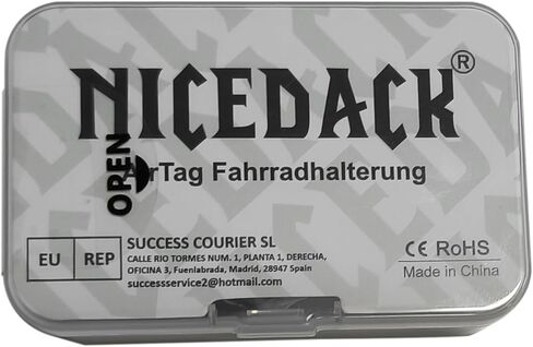 NICEDACK Airtag Bike Mount مخفي، حماية ضد السرقة للدراجة الجبلية AirTag، حامل دراجة هوائي مقاوم للماء، مناسب لجميع دراجات MTB مع حجم سماعة الرأس 31.8 مم in Kuwait