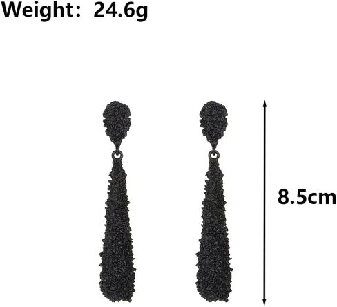 Chunky Teardrop Statement Earrings for Women Teen Girls,Simulated Long Waterdrop Druzy Drop Dangle Earrings Party Prom Trendy Holiday Jewelry Gift in Saudi Arabia