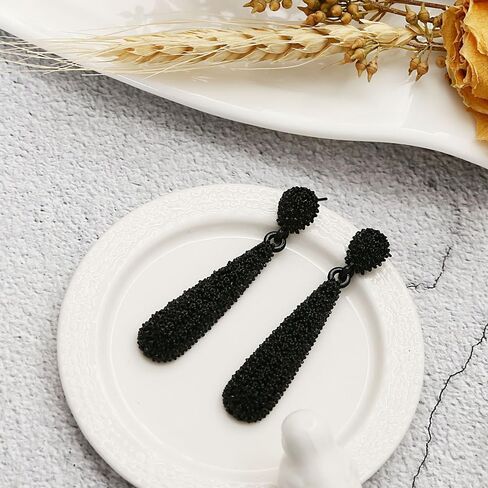 Chunky Teardrop Statement Earrings for Women Teen Girls,Simulated Long Waterdrop Druzy Drop Dangle Earrings Party Prom Trendy Holiday Jewelry Gift in Saudi Arabia