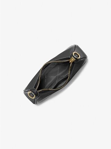Michael Kors Cora Mini Pebbled Leather Shoulder Bag Black Gold in Saudi Arabia