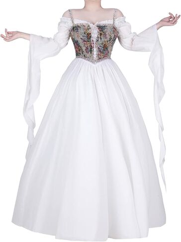 Medieval Renaissance Costume Dress Regency Dresses for Women Victorian in Kuwait