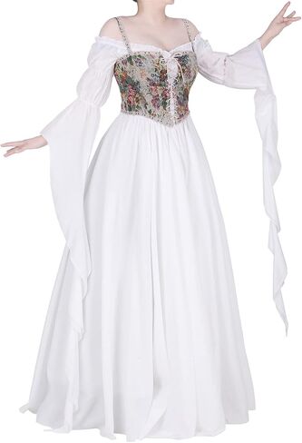 Medieval Renaissance Costume Dress Regency Dresses for Women Victorian in Kuwait
