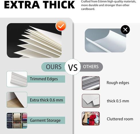 لوحات تنظيم القماش، لوحات كتب هزلية مع مشابك تمساح بلاستيكية على شكل حرف U، لوحات مجلات مقاس 10.6 * 8.2 بوصة لطي وتخزين القماش يبقيه مستقيمًا (120 قطعة) in Kuwait