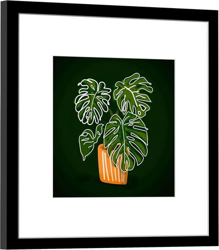 مجموعة إطارات صور PEALSN مقاس 20 × 28 مكونة من قطعتين، صور عرض 16 × 24 مع حصيرة أو 20 × 28 بدون حصيرة لعرض التثبيت على الحائط، إطارات الملصقات، أسود in Kuwait