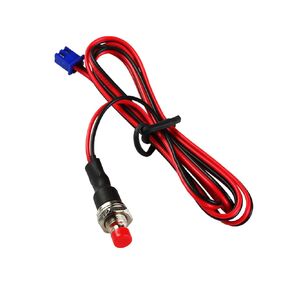 MAS SUB Mini Push Button Momentary N/O Off-ON Switch Plug 12V 3Amps 1/4"Mount Hole