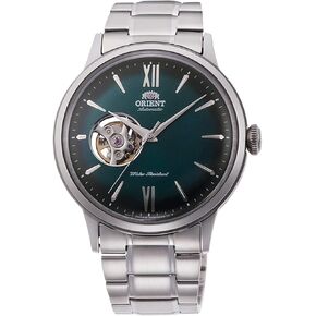 Orient Unisex Adult Analogue Automatic Watch with Stainless Steel Strap RA-AG0026E10B, Steel Green, Bracelet