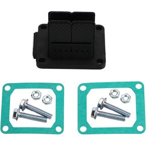 Motorcycle Intake Reed Valve & Spacers Kit Black Fits For Yamaha YZ80 1997-1999 YZ85 2006-2018 with Reed Valve Gasket screw kit