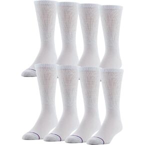 Medipeds Mens 8 Pack Diabetic Crew Socks