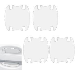 8 PCS Car Door Bowl Door Handle Film Combination Set, High-Elastic Self-Adhesive Lossless Installation Door Edge Paint Protection Film Sticker, Modification Accessories, for Cars (Transparent)