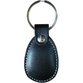 HECERE جلد طبيعي RFID مفتاح Fob Tag IC ISO14443A UID قطاع قابل للتغيير 0 Block0 قابل لإعادة الكتابة للتحكم في الوصول 1 قطعة / الوحدة (سلسلة مفاتيح IC بنية، مربعة)