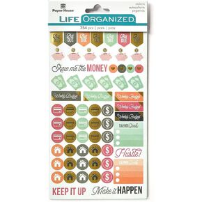 Paper House Productions STPL-0010 Stickers, 3-pack, Budget 3 Count