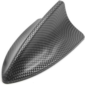 uxcell Carbon Fiber Pattern Shark Fin Shape Adhesive SUV Car Decorative Antenna Aerial