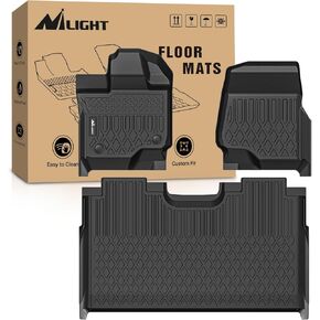 Nilight TPE Floor Mats for Ford F-150 F150 Lightning SuperCrew Cab(Bucket Seats) 2015 2016 2017 2018 2019 2020 2021 2022 2023 2024,All Weather Custom Fit Heavy Duty Floor Liners