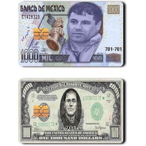 Funny - El Chapo - Credit Card Skin Cover Vinyl Stickers (2 Pack) - Mexican