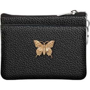 keychain genuine purse black
