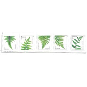 USPS Ferns Forever Stamps - 1 Strip of 10 Stamps