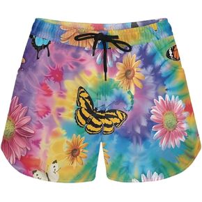 Beach Shorts for Women Quick Dry, Elastic Waisted Women Board Shorts, Comfy Summer Shorts for Women 2024