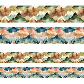 Moving Mountains Bulletin Board Border Mountain Bulletin Decoration 36ft Two Sided Border for Classroom School Party Supply Decor