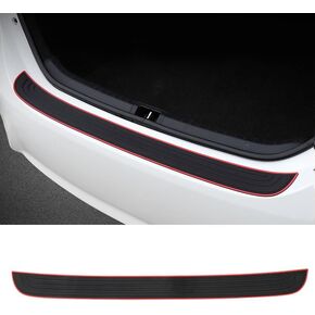 Car Rear Bumper Protector Guard, Anti-Scratch Abrasion Rubber Trunk Door Entry Sill Guard, Non-Slip Vehicle Trim Cover Protection Strip, Car Accessories for Most Cars and SUV.