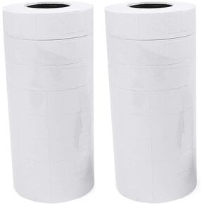 JIAYING Double Line Price Label Paper for MX-6600，20 Rolls ofWhite Price Label Paper